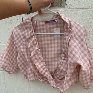 Crop tie top